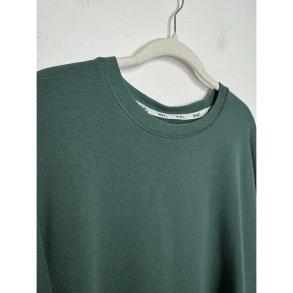 Madewell Small Superbrushed Easygoing Sweatshirt Midnight Green Fleece Crewneck - Picture 6 of 14